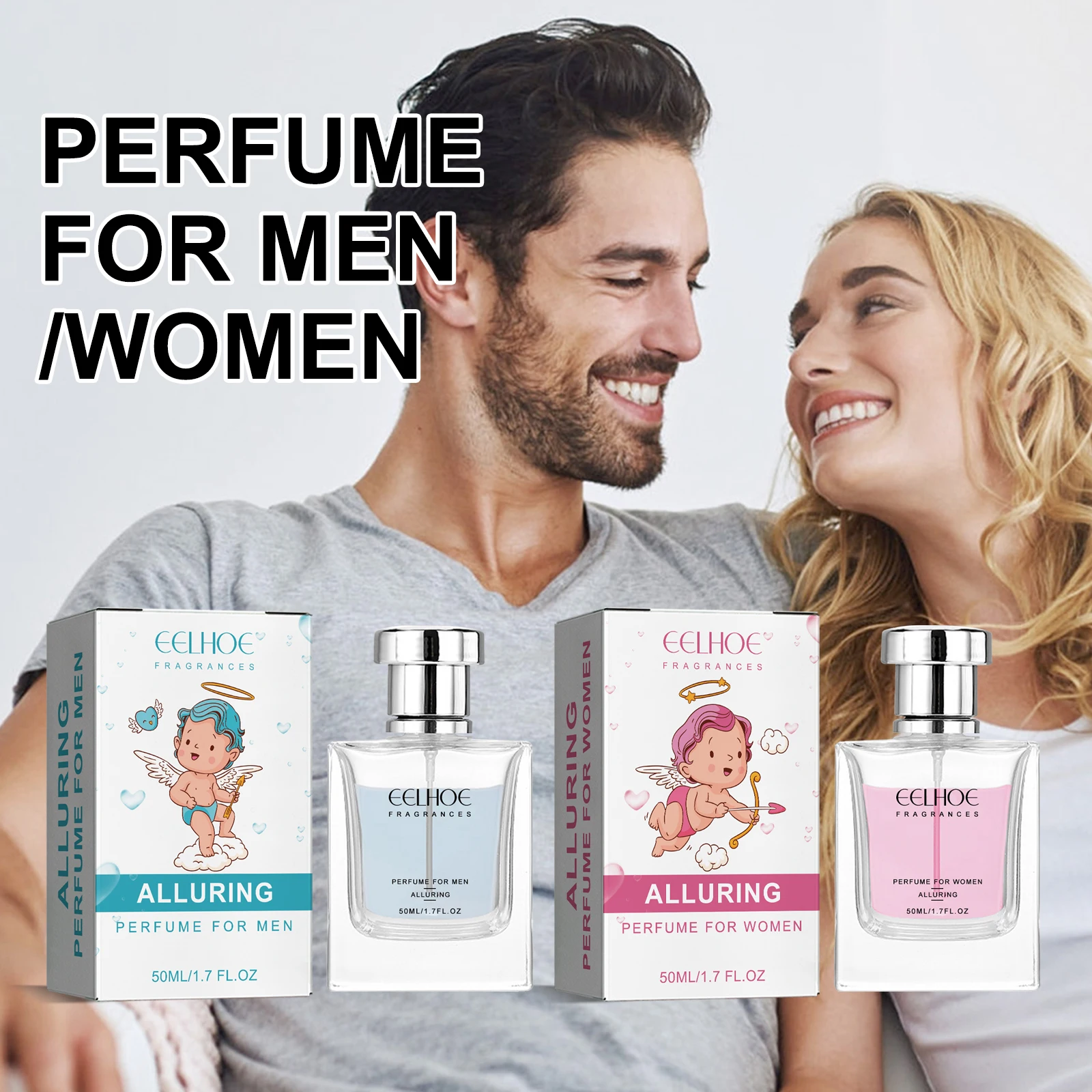 

EELHOE Cupid Hypnosis Perfume Pheromone Cologne for Men/Women Long Lasting Enhances Intimacy High Quality Couple PerfumeAttract