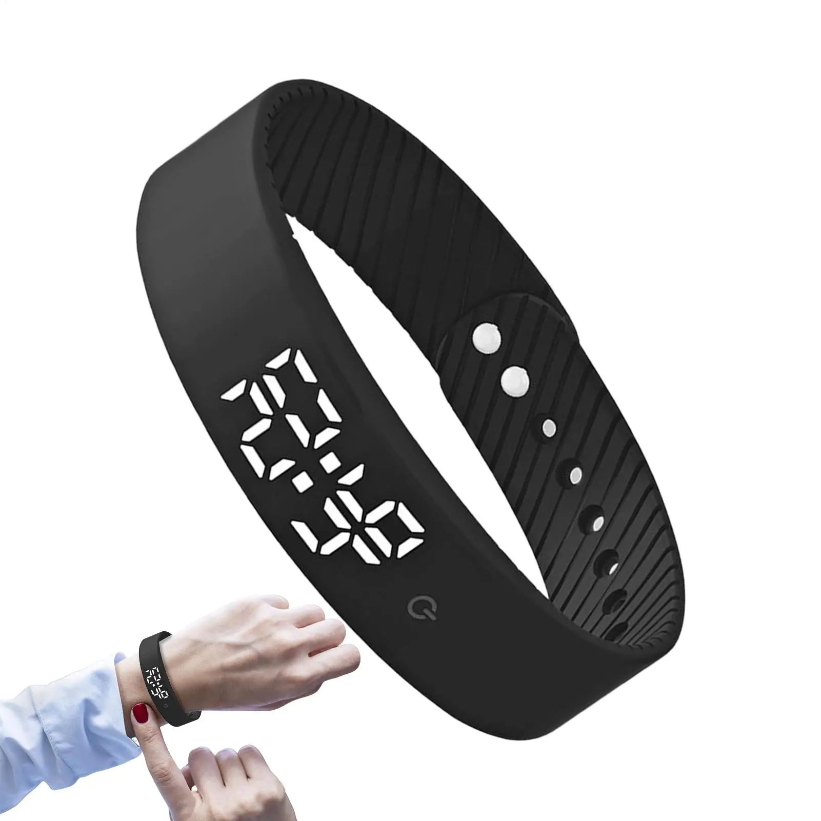 

Vibrating Alarm Wristband Smartwatch Sports Bracelet Silent Vibrating Timer 3 Alarms Daily Organizer Timer for Kids Adults