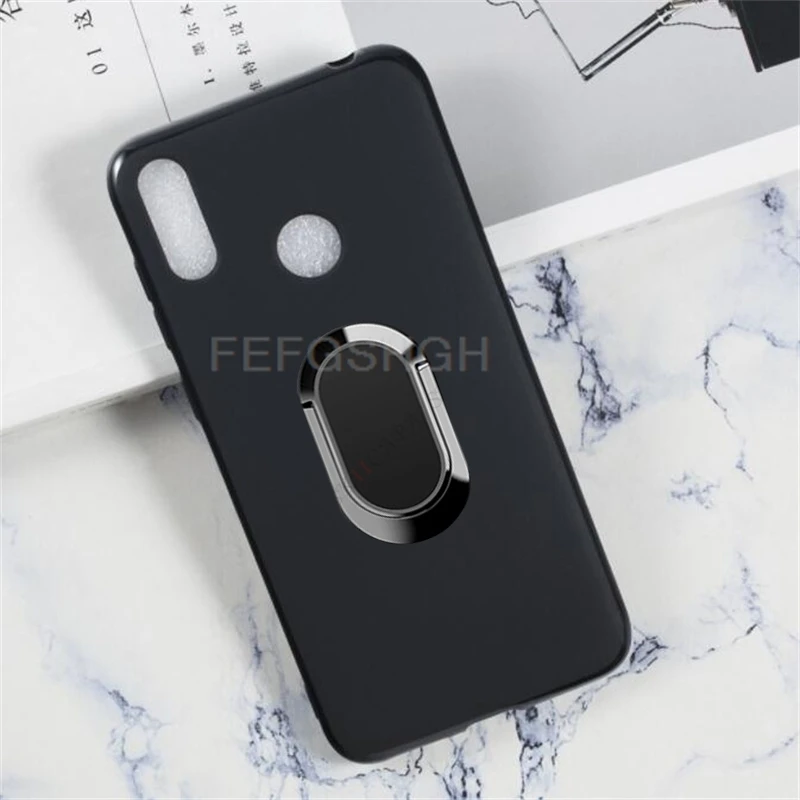 Para asus zenfone max shot m1 m2 zb634kl zb633kl zb631kl zb602kl suporte de anel traseiro caso telefone tpu capa de silicone macio