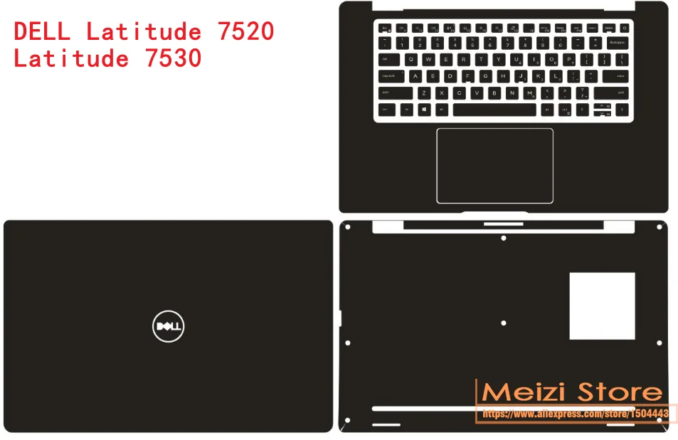

Виниловая наклейка для ноутбука с полным корпусом, наклейка для Dell Latitude 15,6 серии 7530 7520 5550 5530 5511 5510 3590 3580 3550 3540