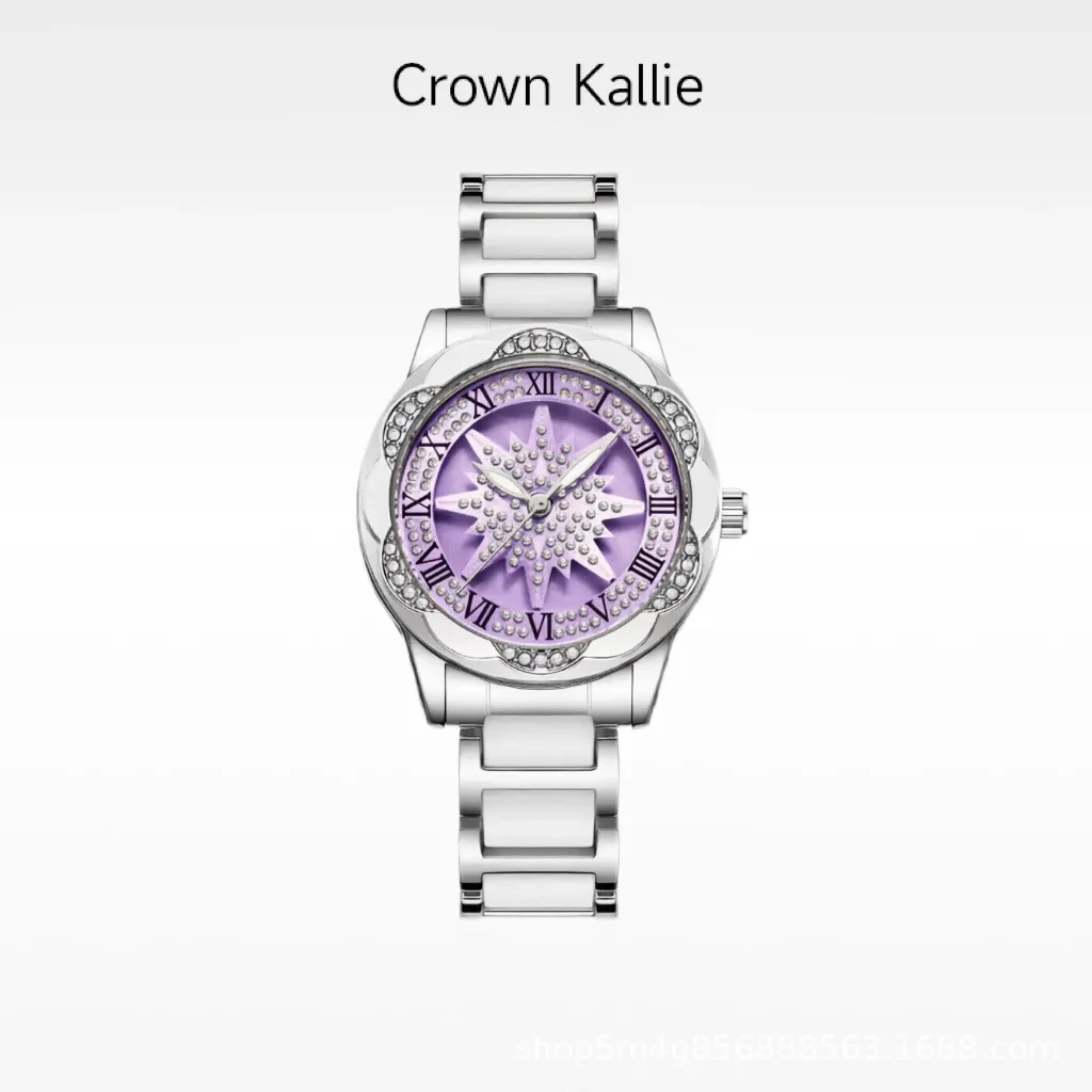 Crown Kallie [Rotating Snowflake] Starry Sky Series Rotating Fully Automatic Women's Watch CK8178
