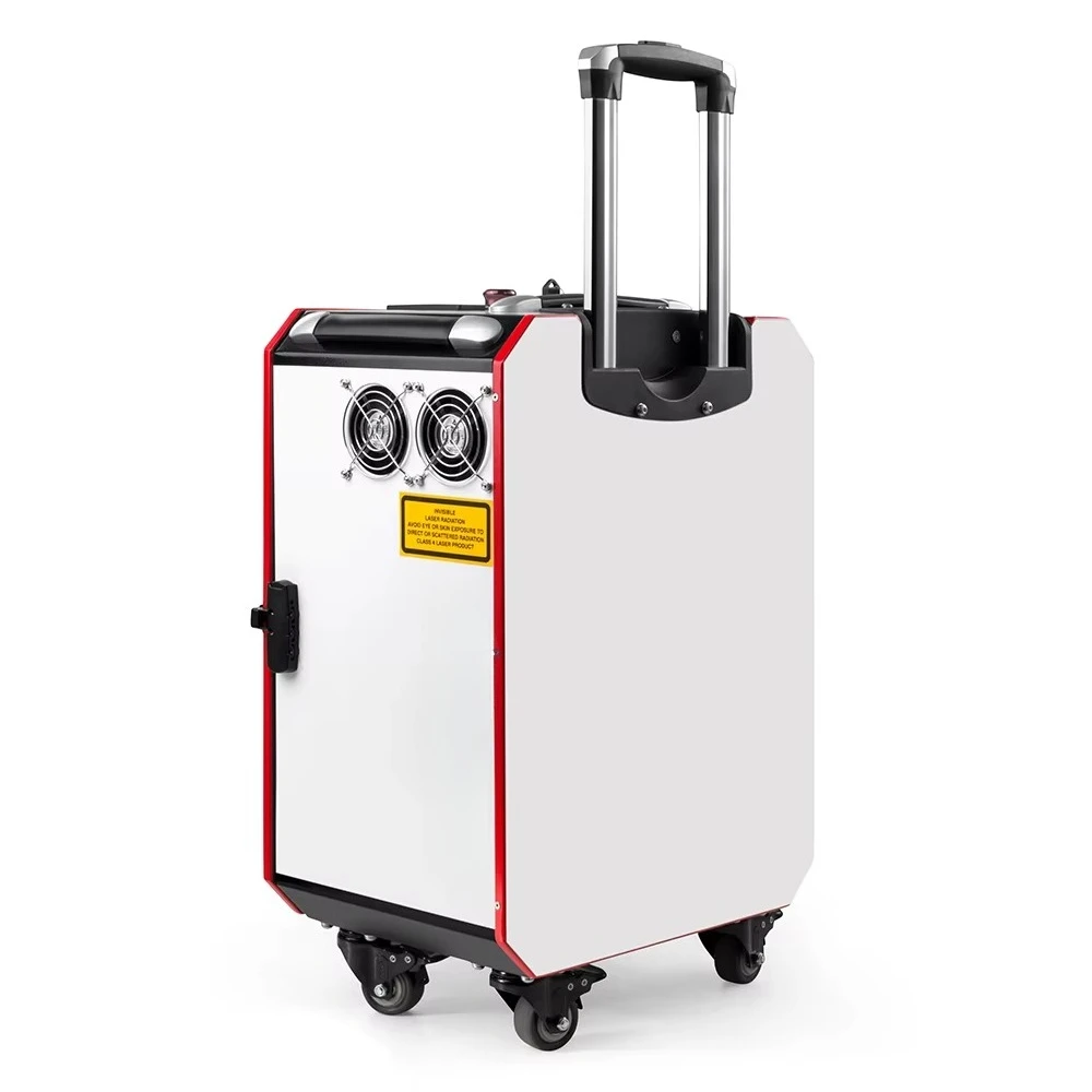 100w/200w/300w Luggage Clean Equipment Supplier Remover Car Part Rust Paint Bright Pulse Cleaning Machine