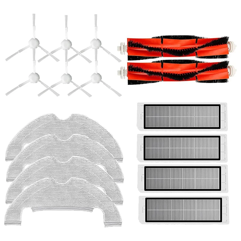 Accessory Set Compatible For Dreame D10 Plus Robot Vacuum Cleaner, Main Brushes ,Filters, Wipes Side Brushes Accessories