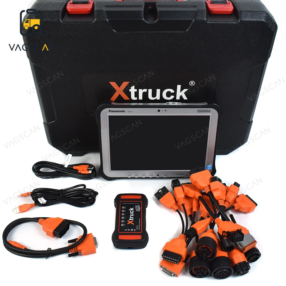 Diagnostic Tools Auto Repair for X-truck Y009 Universal Diesel Truck Diagnostic Scanner Kit FZ-G1 tablet