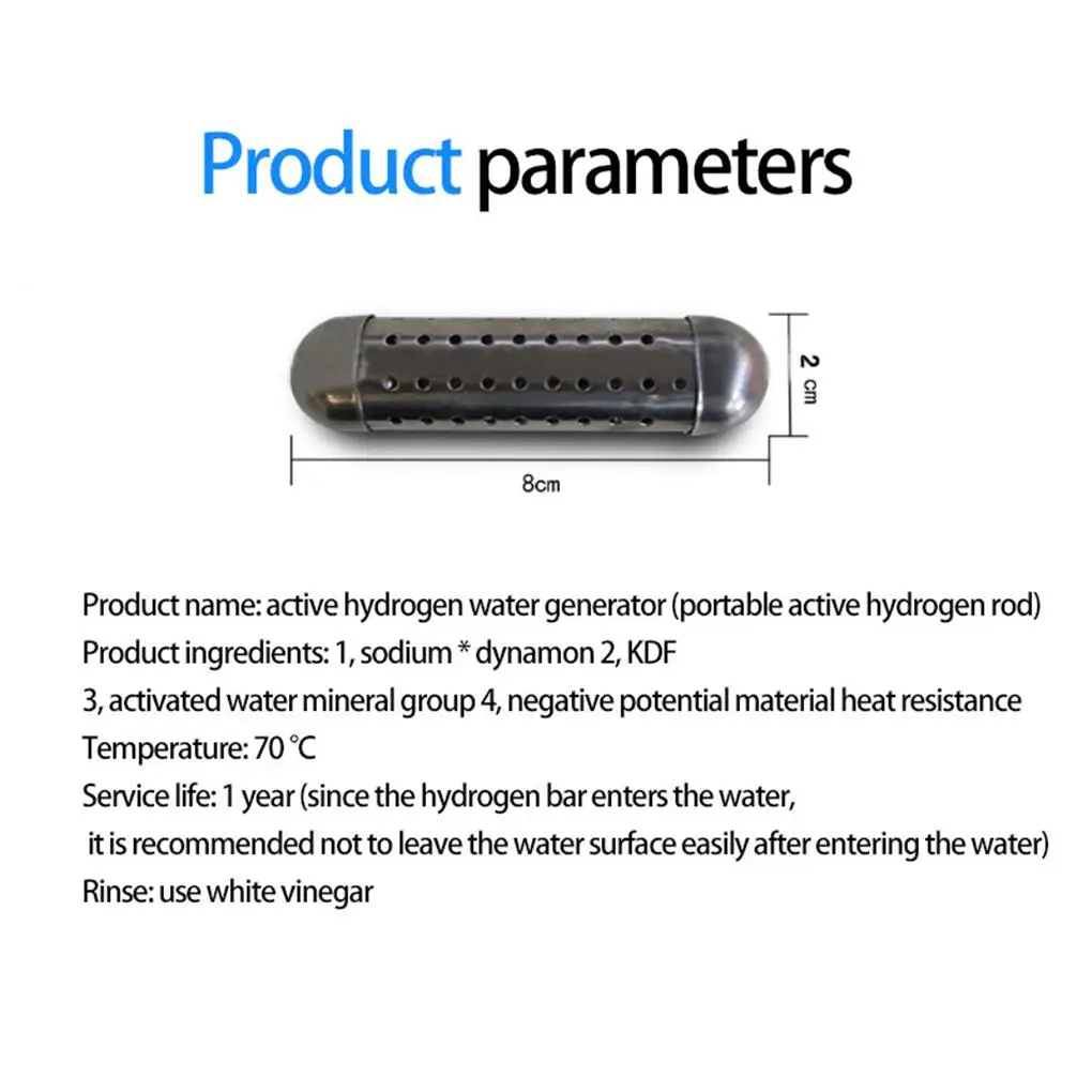 Alkaline Water Purifier Stick Professional Small Size Drinking pH Balance Alkalizer Ionizer Tubes Drinks Purifiers