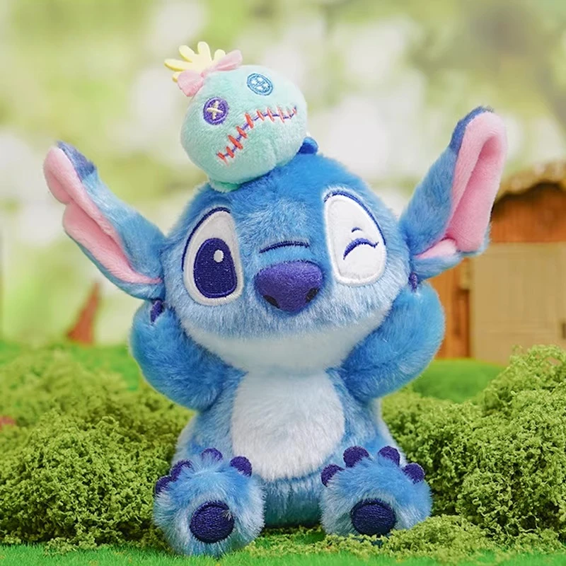 

Disney Stitch series Small Golden bag Plush Toy Keychain Cute Cartoon Gift - Suitable for Decoration Pendant