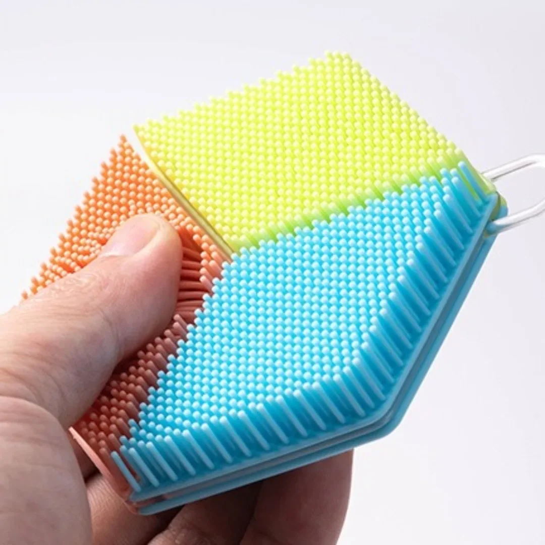 Spazzola morbida per la schiena Scrubber per il corpo in silicone Massaggiatore per la pelle Bagno Doccia Spazzola per lavaggio il corpo Scrub esfoliante Strumento per il bagno