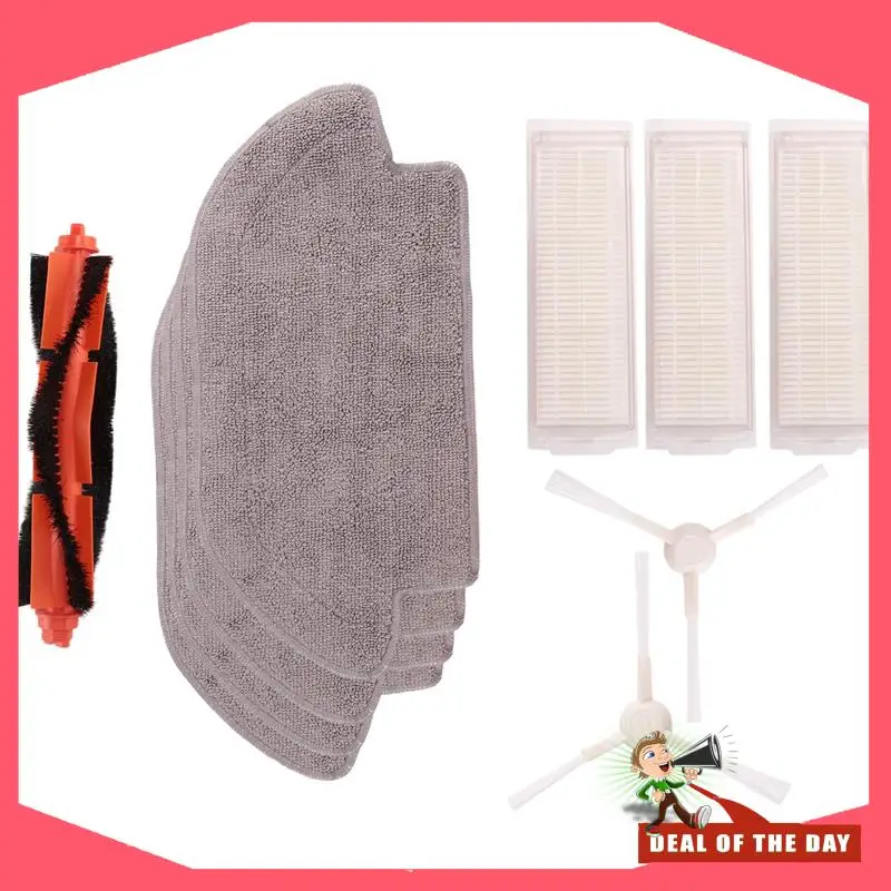 Entrega em 24 horas para xiaomi mi robot aspirador pro p robô de limpeza, modelo: stytj02ym, escova lateral principal + filtro hepa + panos de esfregão