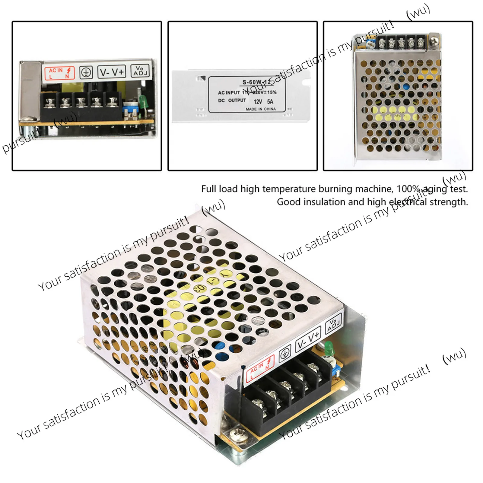

5A 12v AC/DC voltage converter universal regulated switching power supply for LED switching power supply