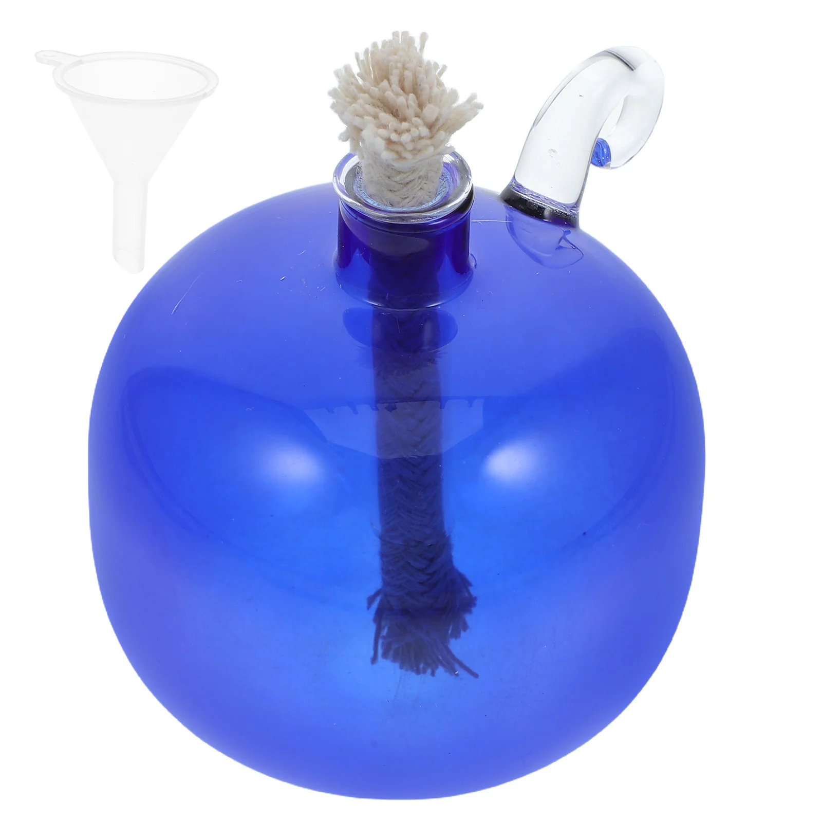 Lâmpada de óleo de vidro redonda recarregável, borosilicato transparente, design moderno, uso interno, decoração de casa, lâmpadas de óleo líquido para uso interno
