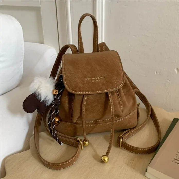 

Замшевый рюкзак в стиле ретро для повседневного детского рюкзака для мальчика Универсальный милый рюкзак Школьная сумка Классные сумки для девочек Дизайнерские сумки 백팩