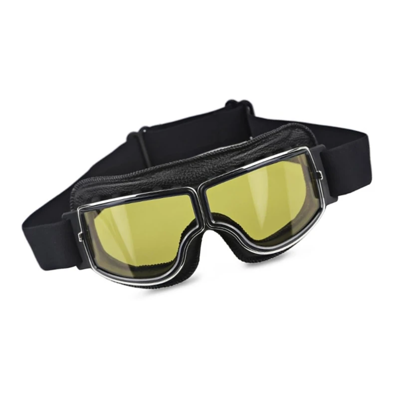  Unisex Protective Glasses Motorcycle Goggles Wide Veiw Lens Breathable Design