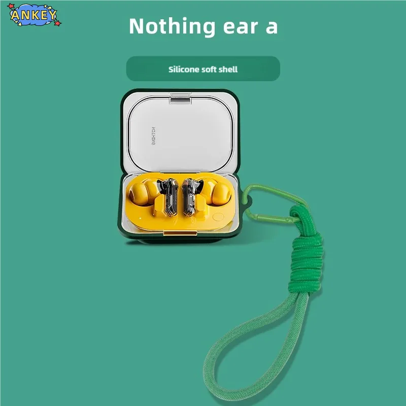 for Nothing Ear (a) Case Soft Protective Cover Nylon Lanyard Headphone Shells Anti Dust Sleeve Hand Rope Strap Accessories