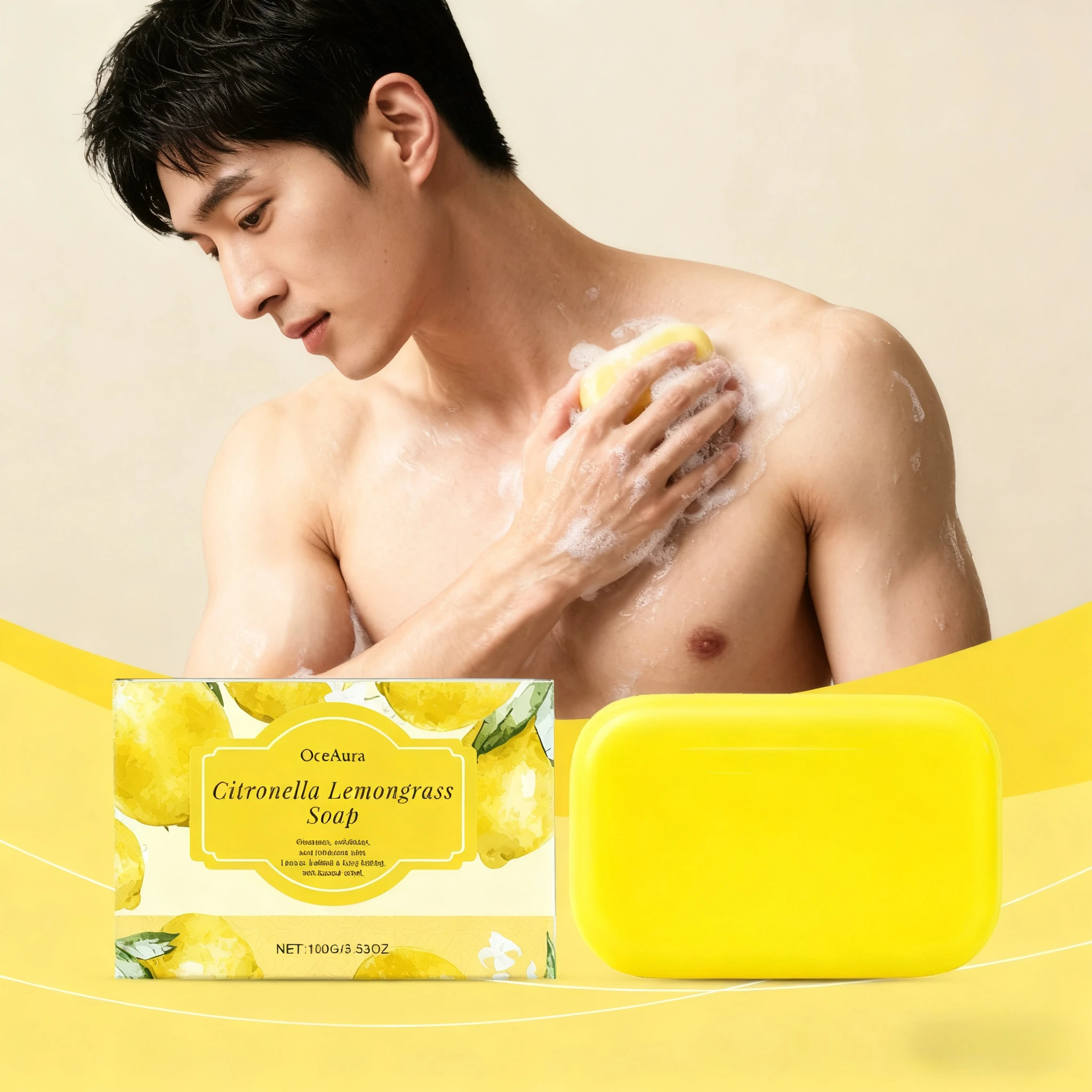 

Lemongrass Lemon Soap - Moisturizing and Nourishing, Cleanses Face and Body, Softens Skin, Daily Use Soap Soap Diy