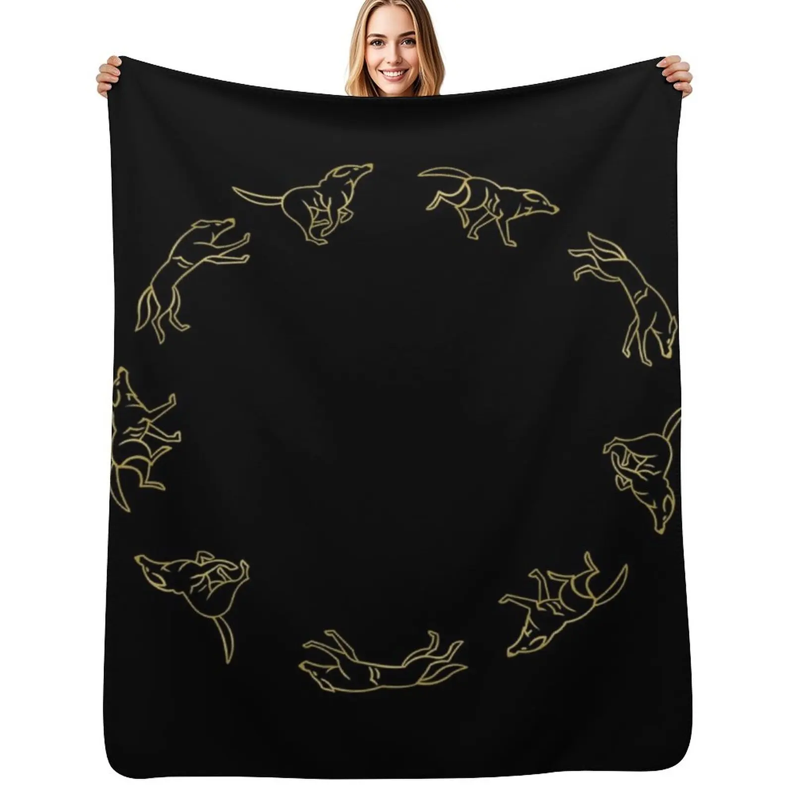 

Lothal Wolves Throw Blanket Modern Design Soft Blanket for Home Decor
