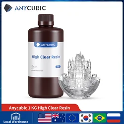 Anycubic 405nm High Clear Resin For LCD 3D Printer Resin Resist Yellowing Liquid Bottle Printing Materials For Photon Mono 4K