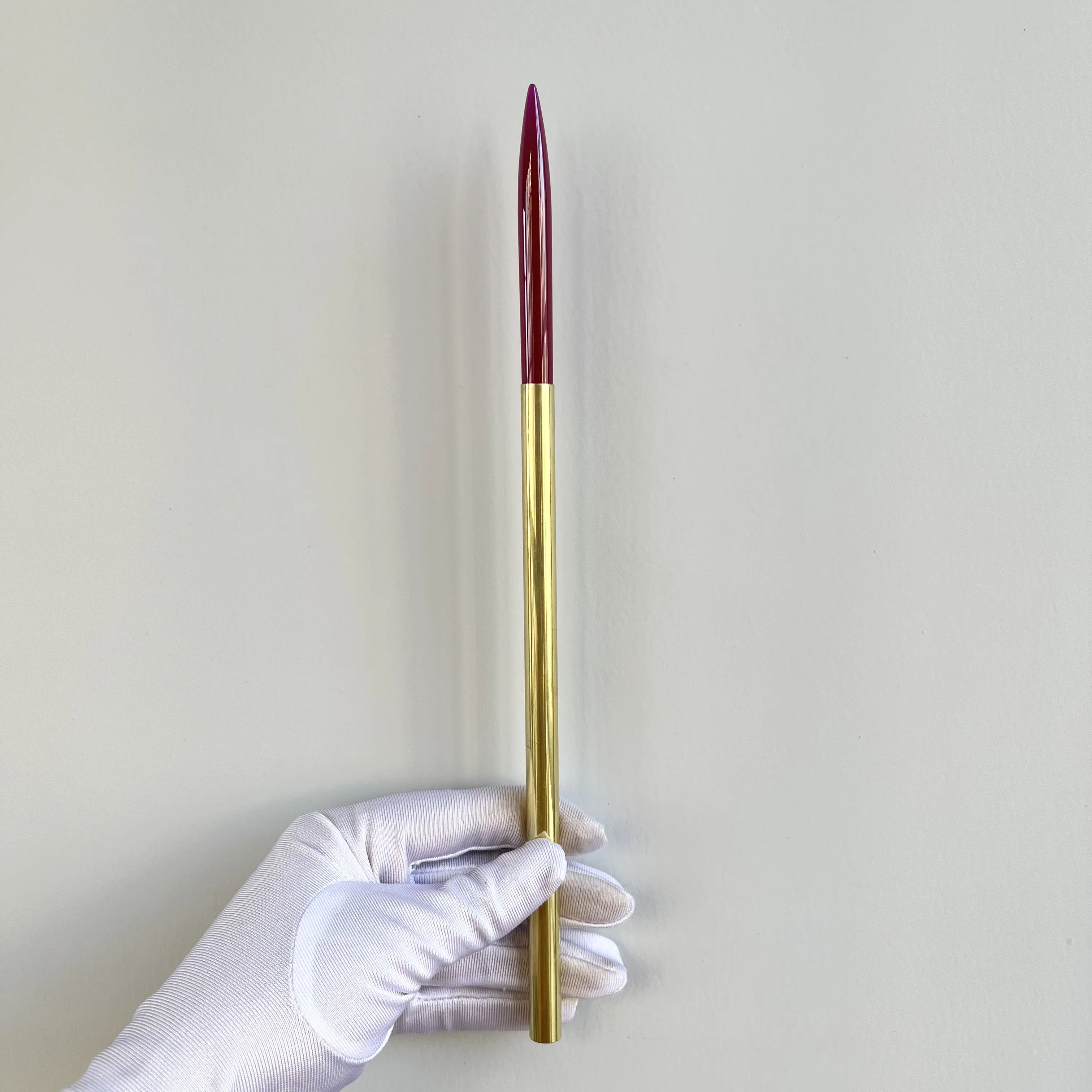 

1PCS/Lot Synthetic Ruby Red Corundum Gold And Silver Jewelry Polishing Knife The Handle Length is Approximately 20 cm