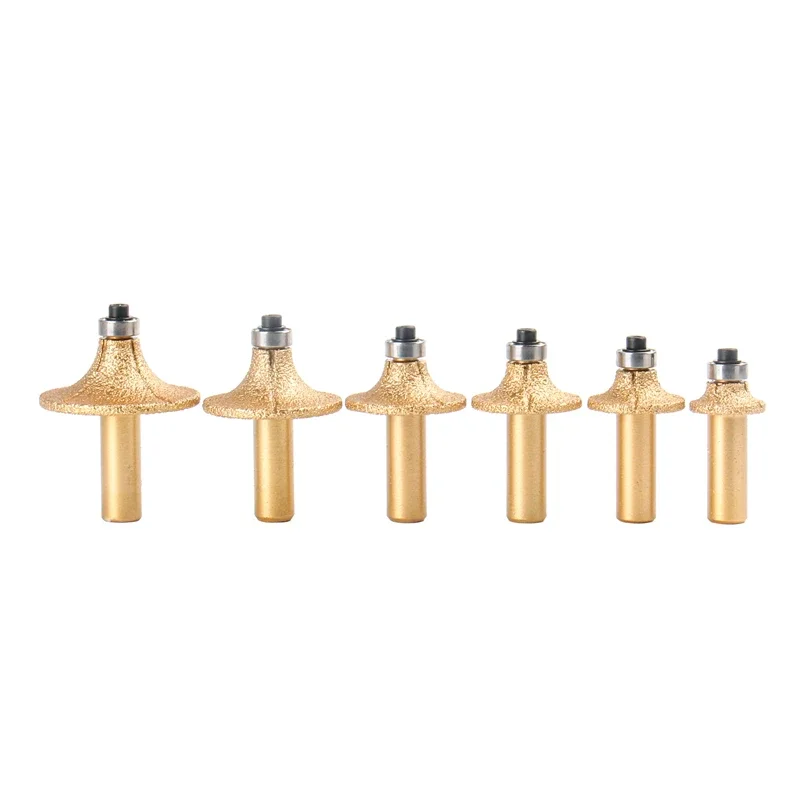 Vacuum Brazed Diamond Router Bits for Granite Marble  Cutter Profiling Cutting Stone Edge Engraving Tools