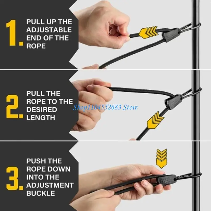 Y6GD Strong 48 polegadas modificáveis ​​cabos com fixadores reforçados para transporte carga