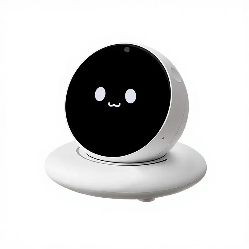 Smart AI Voice Robot Desktop Companion Emotion Recognition Music 360 Rotation Timed Reminder Gift For Kids Adults Desk