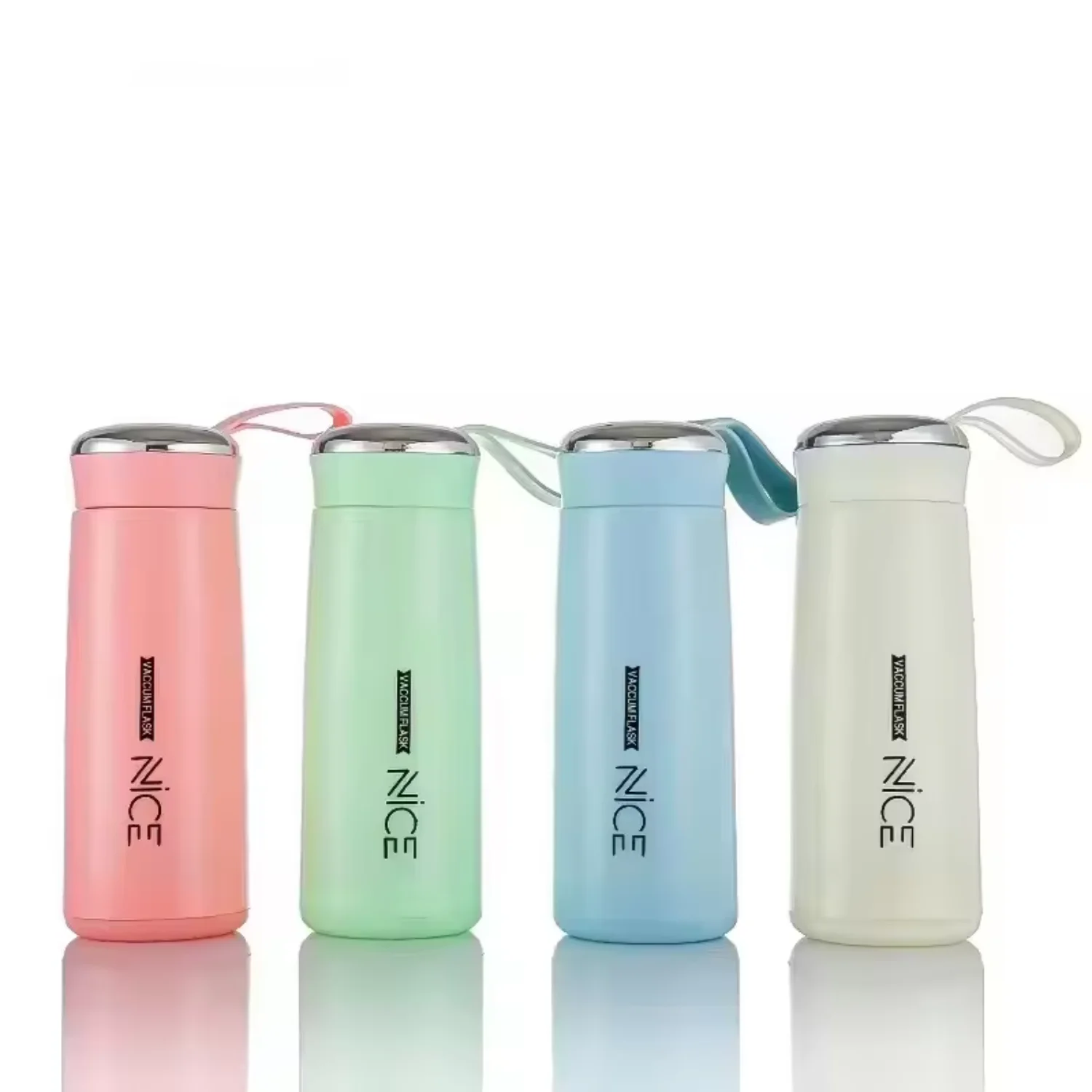 

400ml Double Wall Glass Water Bottle Coffee Tumbler Mugs Tea Cups With Rope