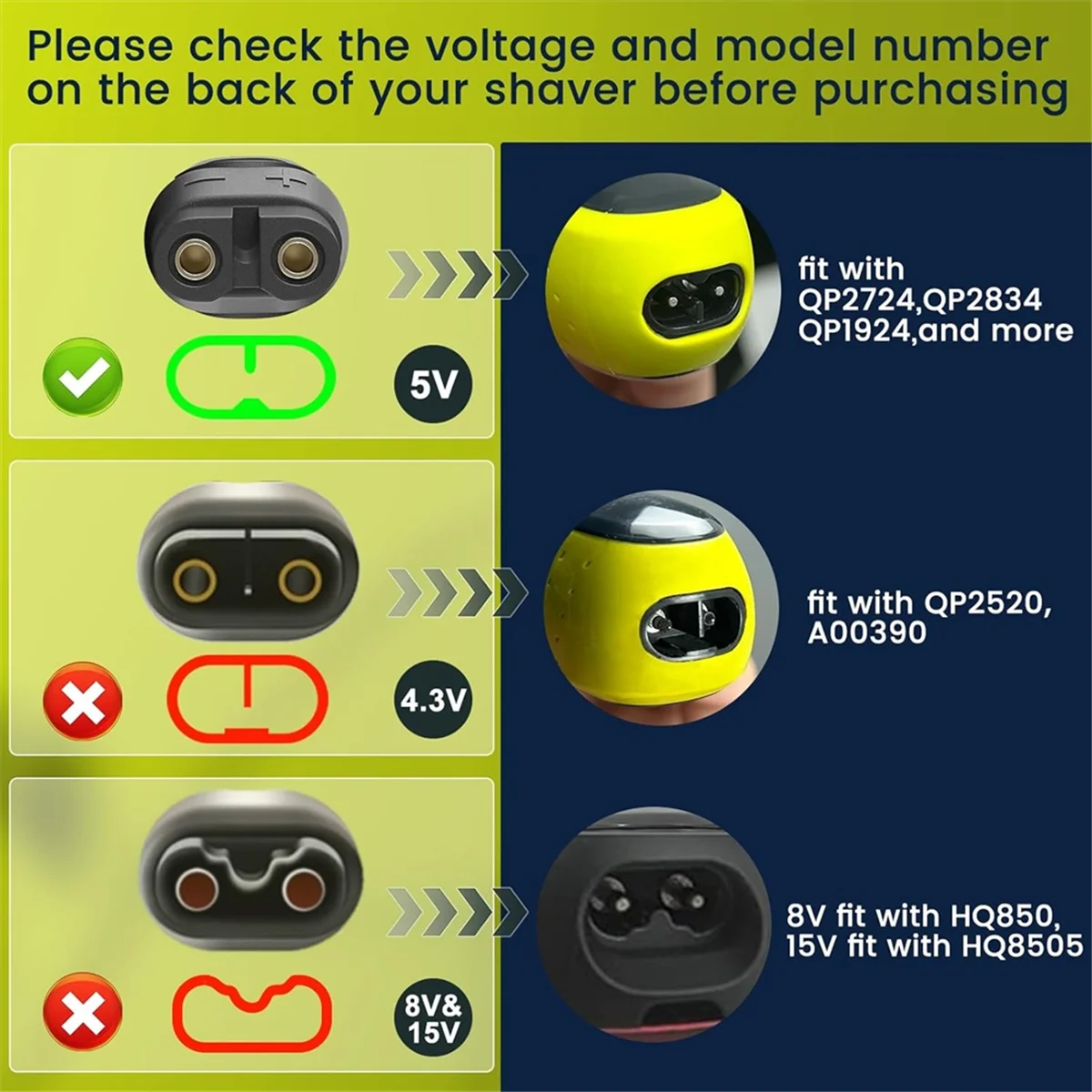 AT17 2 قطعة 5 فولت 1A USB ماكينة حلاقة شاحن الحبل لشركة فيليبس QP2724 QP2834 QP1924 MG9520 ماكينة حلاقة كهربائية المتقلب كابل الشاحن