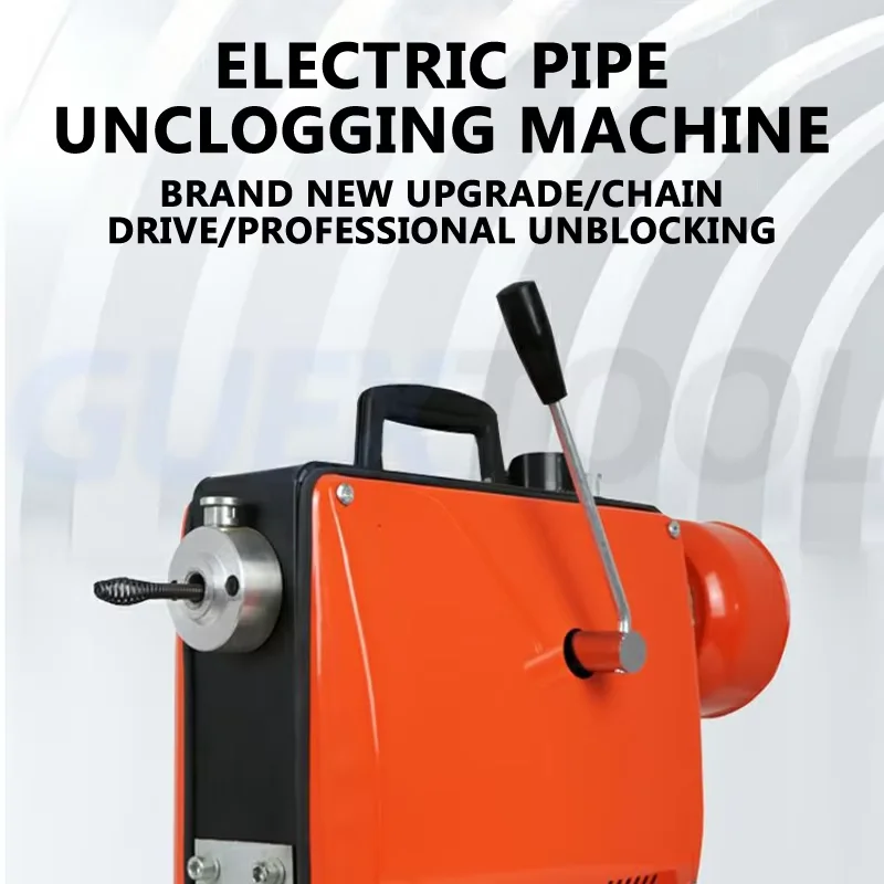 Picture 6: Electric Pipe Dredging Machine Pipe Unclogger Household Cleaning Toilet Machine Sewer Unclogger Professional Sewer Dredging Tool
