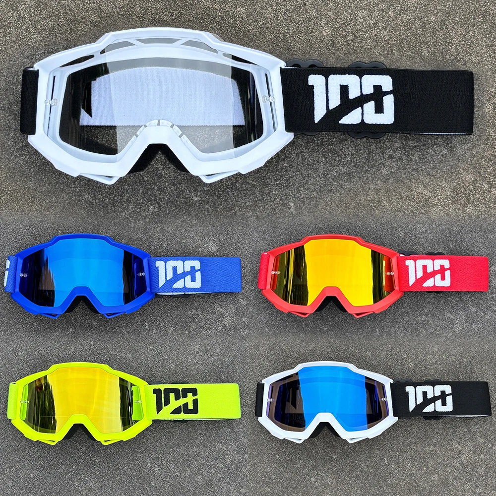 Image of 100 MX Motorradbrille Motocross-Brille Offroad-Sonnenbrille für Herren MTB ATV Maske Winddichter Schutz Radfahren Rennsport