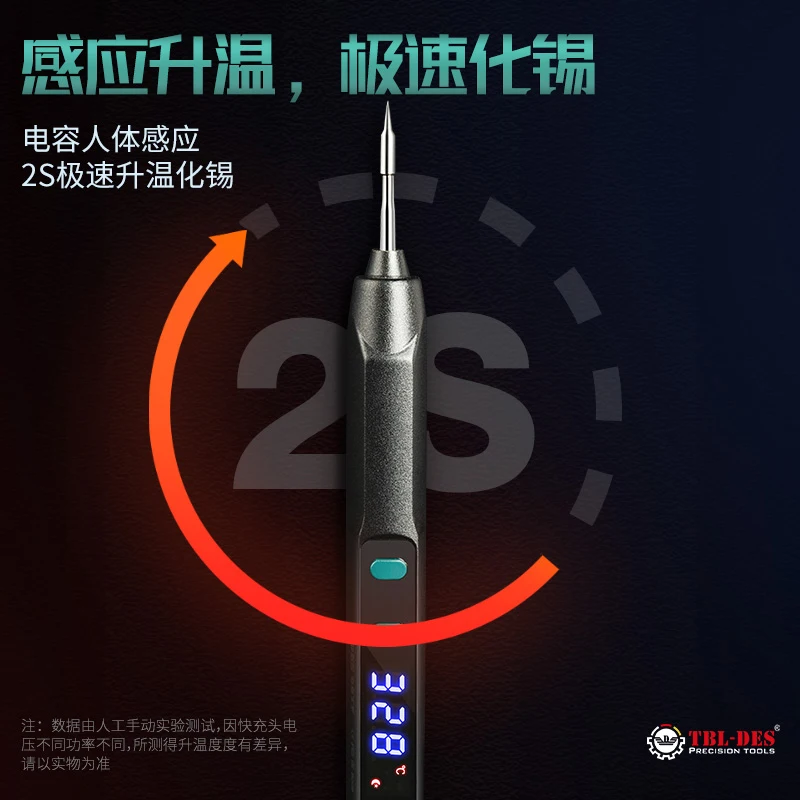 Portable USB Soldering Iron LCD digital display Soldering Stations Professional 2S Fast Heating Rework Station BGA Repair Tools