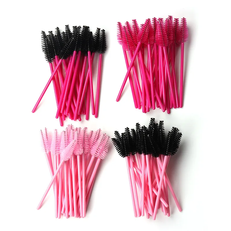 200Pcs Einweg Kristall Wimpern Pinsel Mascara Wands Applikator Pfropfen Augenbraue Kamm Wimpern Verlängerung Make-Up Schönheit Werkzeug