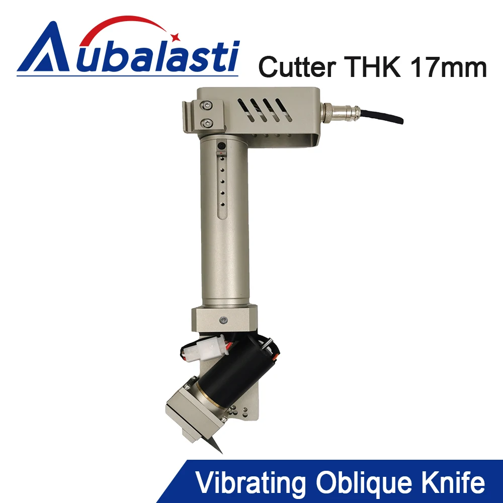 

Aubalasti Vibrating Oblique Knife Cutter Thickness 17mm Vibrating Knife Head for Soft Glass PVC Honeycomb Board and KT Coard