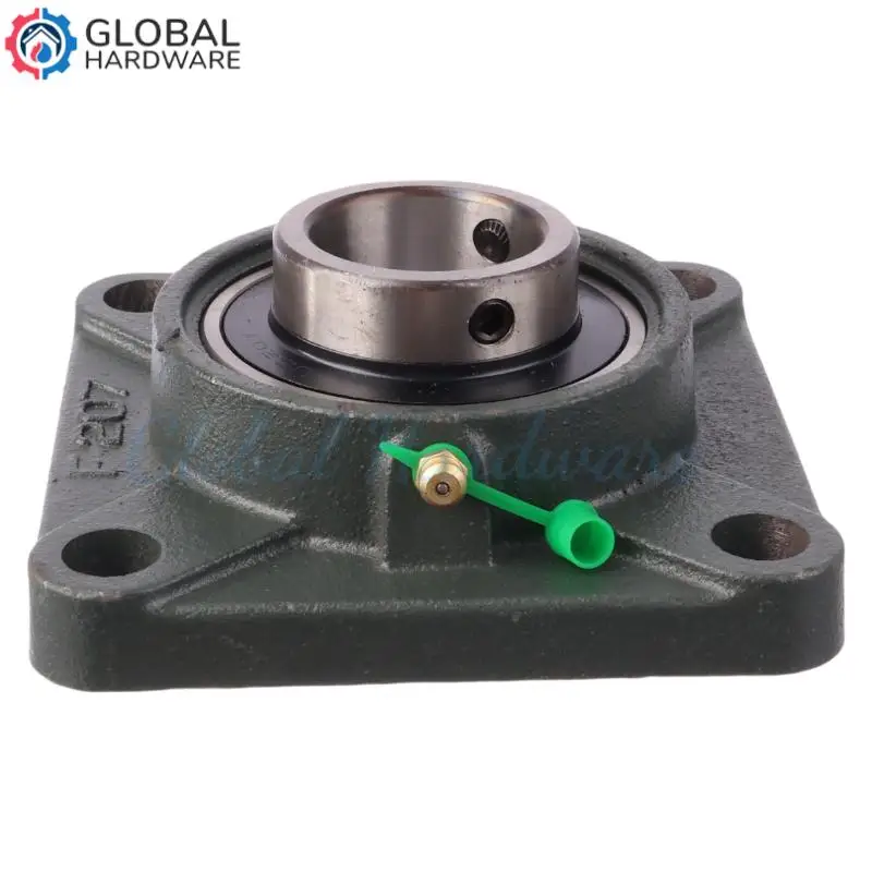 UCF207 vierkant verdikt buitenste sferisch lager met zithuls 4-boutslagergaten vierkant flenspakkingblok