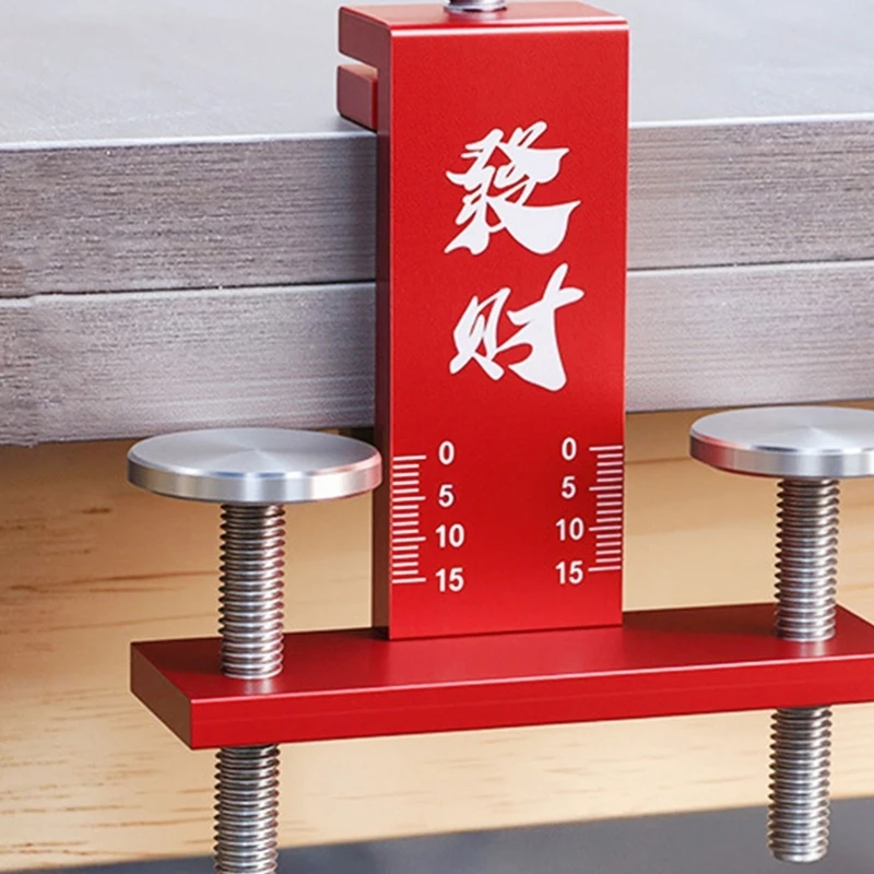 Einstellbare Schrank -Türgriffsvorlage Tool Sturdes Aluminiumlegiermaterial Drill Guide für genaue Installation M4YD