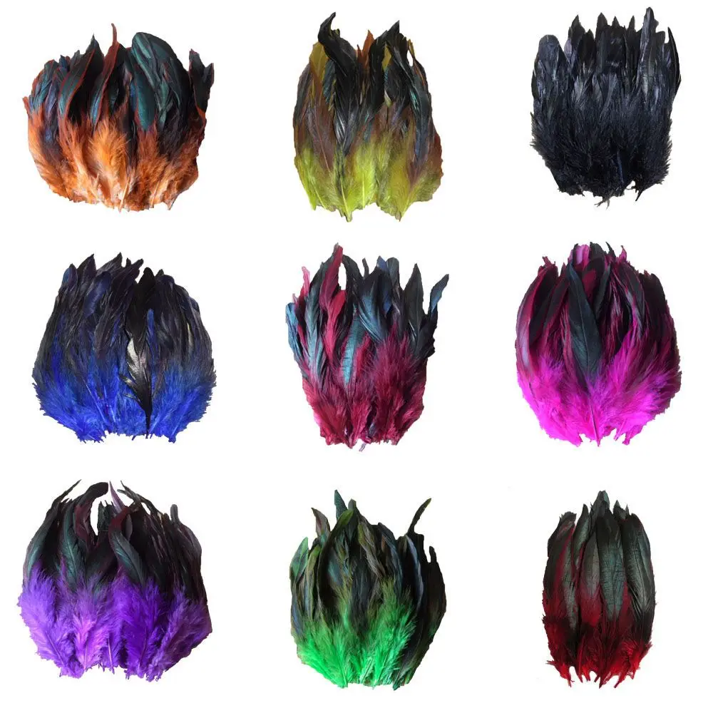 12.5-20cm Feather Decoration Performance Stage Clothing Mask Feather DIY Accessories 50 root per Pack