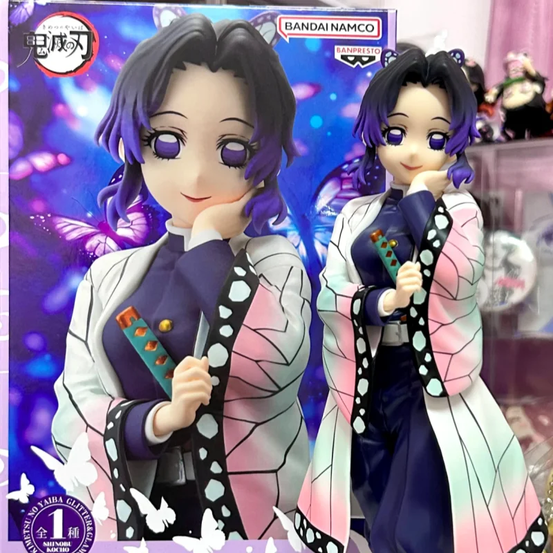 

Bandai Banpresto Demon Slayer Anime Figurines Glitter&Glamours Shinobu Kocho Pvc Action Figures 21cm Collectible Model Toys Gift