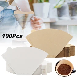 100 Count 2-6 Cups Disposable Coffee Filter Paper,  Cone Coffee Filters