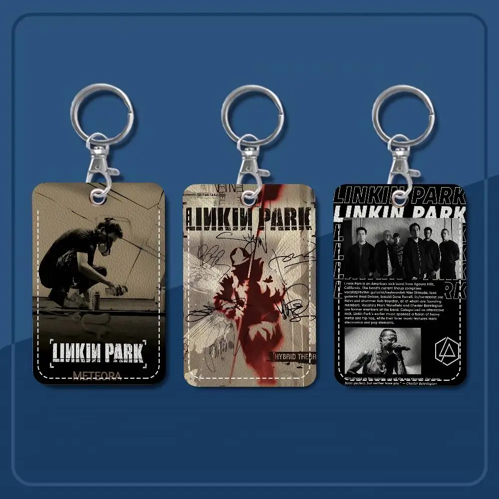 حاملي بطاقات L-linkin P-park الكلاسيكية لبطاقة هوية الطالب، أغطية حماية لبطاقات الوصول إلى الحرم الجامعي للطلاب، سلسلة مفاتيح #6