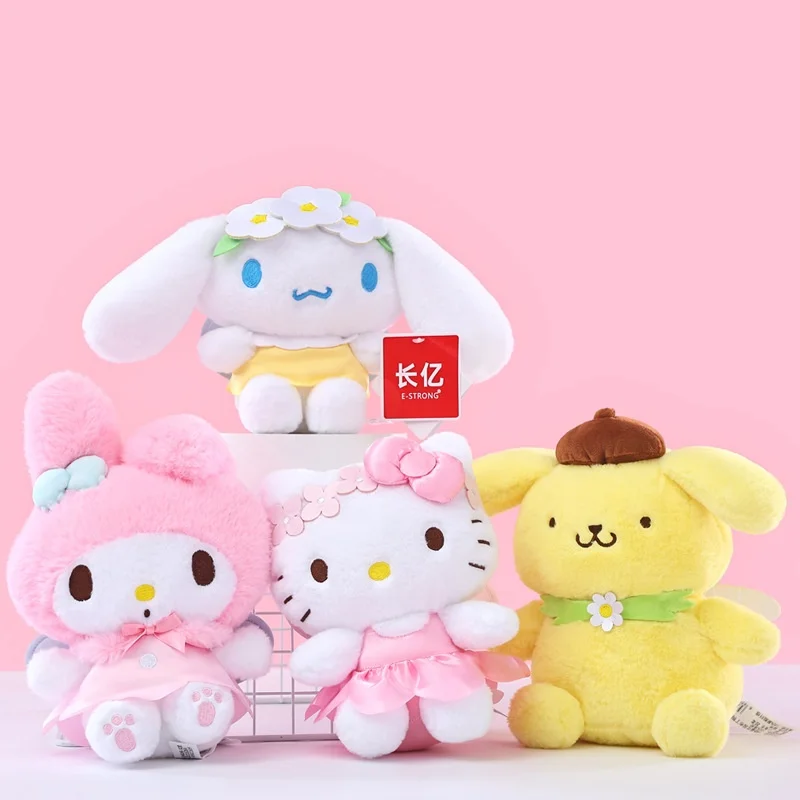 

20CM Kuromi Hello Kitty Melody Cinnamorol Sanrio Characters Plush Toys Stuffed Animals Christmas Birthday Christmas Gifts