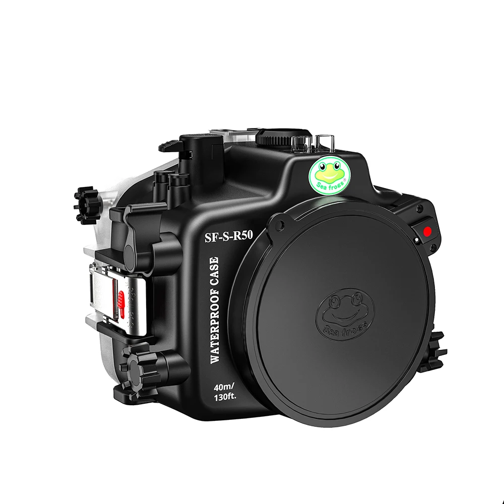 Seafrogs-حافظة حماية للكاميرا مقاومة للماء ، مناسبة لكانون R50 ، عدسة ، الغوص تحت الماء ، التصوير الفوتوغرافي
