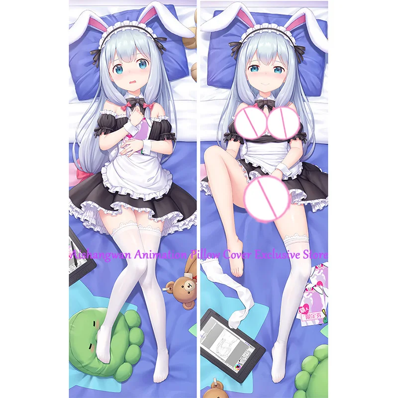 

Подушка Dakimakura из аниме, Izumi Sagiri, двухсторонняя подушка с принтом, постельное белье, праздничные подарки