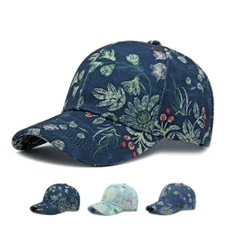2025 Four Seasons Cotton Print Casquette Baseball Cap Adjustable Outdoor Snapback Hats for Men and Women 215