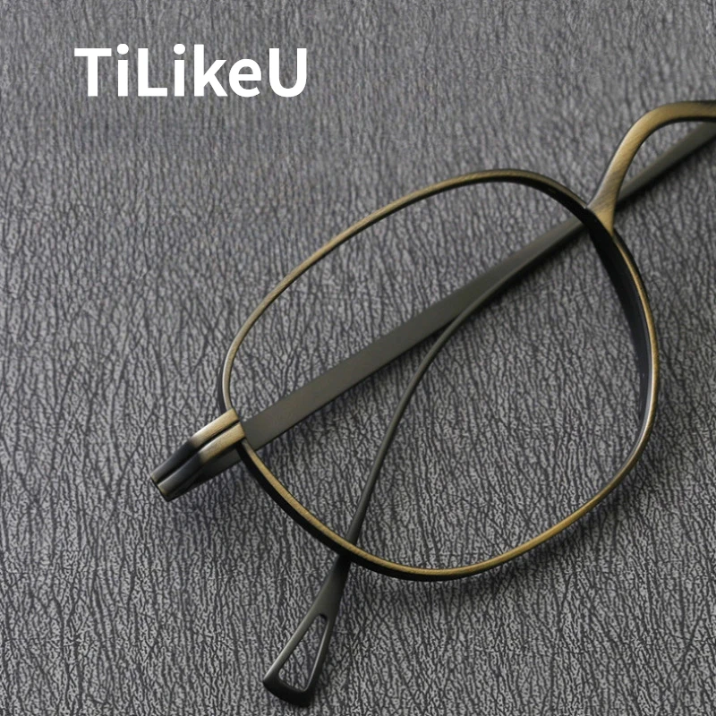 

Vintage Pure Titanium Japanese Same Design KMN Square Ultra light Glasses Frame Fashion Retro Men Women Frames Myopia Eyeglasses