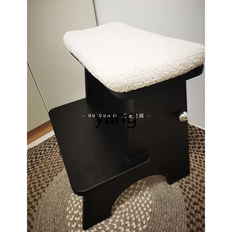 Lmm Modern Simple Home Door Shoe Change Stool Leisure Home Sitting Stool Multifunctional Foot Stool