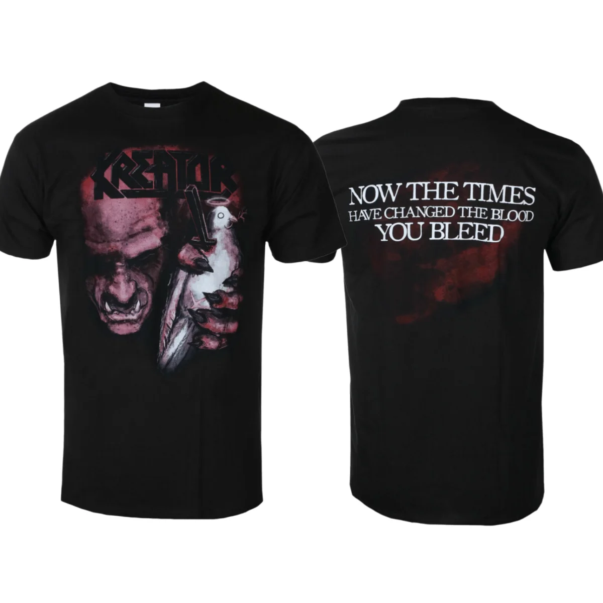 Kreator - TERRIBLE CERTAINTY Printed T-shirt - Thrash Metal Band Style Daily T-shirt - Suitable for Both Men and Women