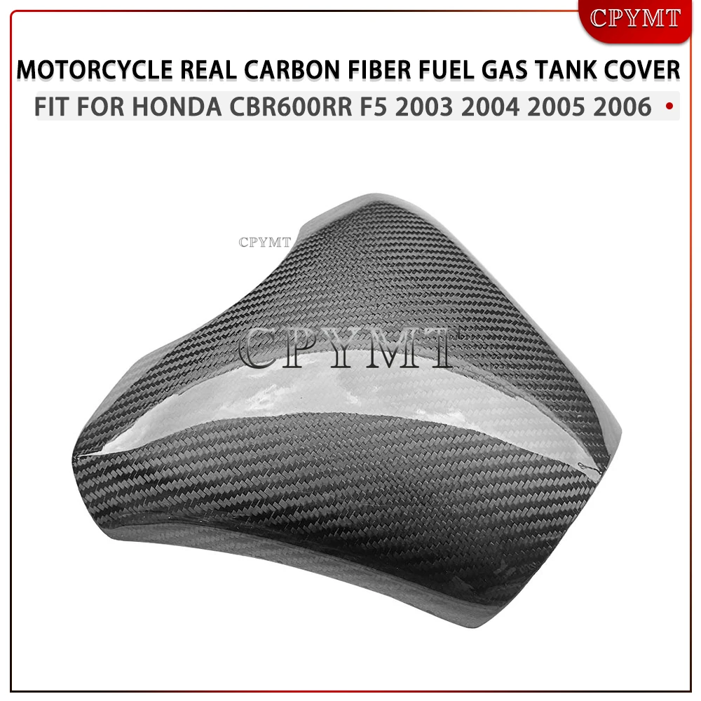 

Real Carbon Fiber Cover Motorcycle Fuel Gas Tank Protect Shield fit For Honda CBR600RR CBR 600RR F5 2003 2004 2005 2006