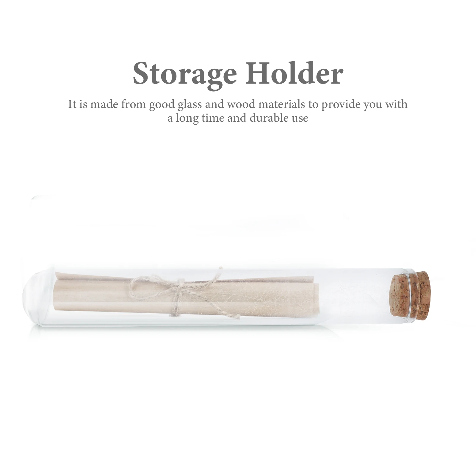 

10pcs Jar Clear Test Tube Holder For Storage Multifunctional Decorative Glass Holder Household Glass Tube