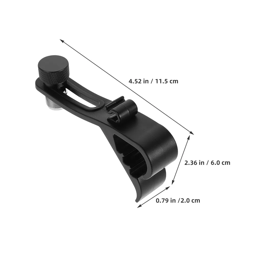 2Pcs Drum Microphone Clips Adjustable Shockproof Clamp for Snare Bass Percussion Mic Drum Bracket