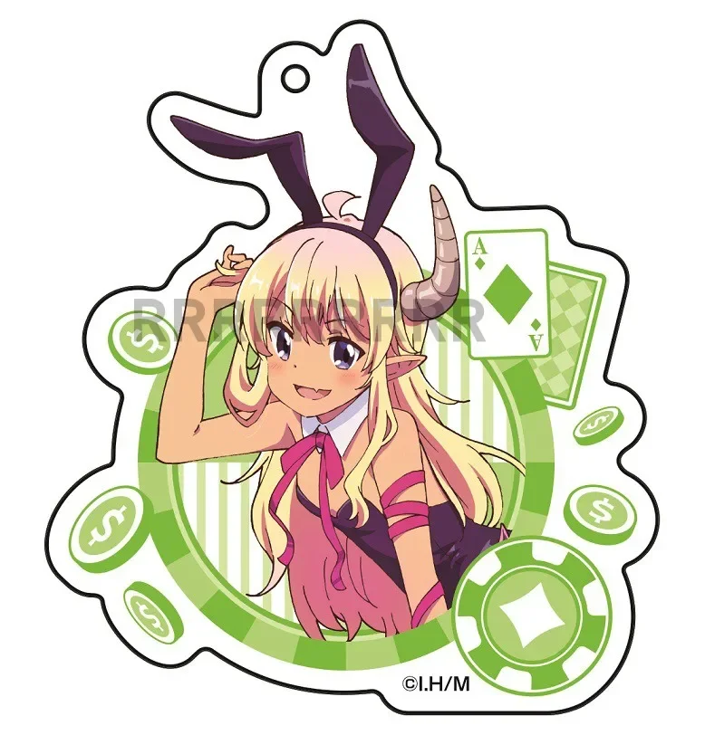 Jogo hinatsuki mikan yoshida youko chiyoda momo lilith chaveiro boneca anime acrílico chaveiro pingente para presente