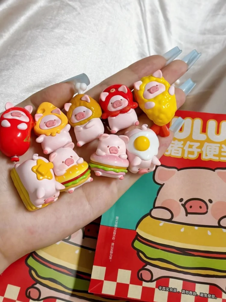 Authentic Canned Pig Lulu Piglet Bento Series Trendy Play Piglet Figurine Cute Granule Gift Garage Kit Birthday Gift Cute Toy