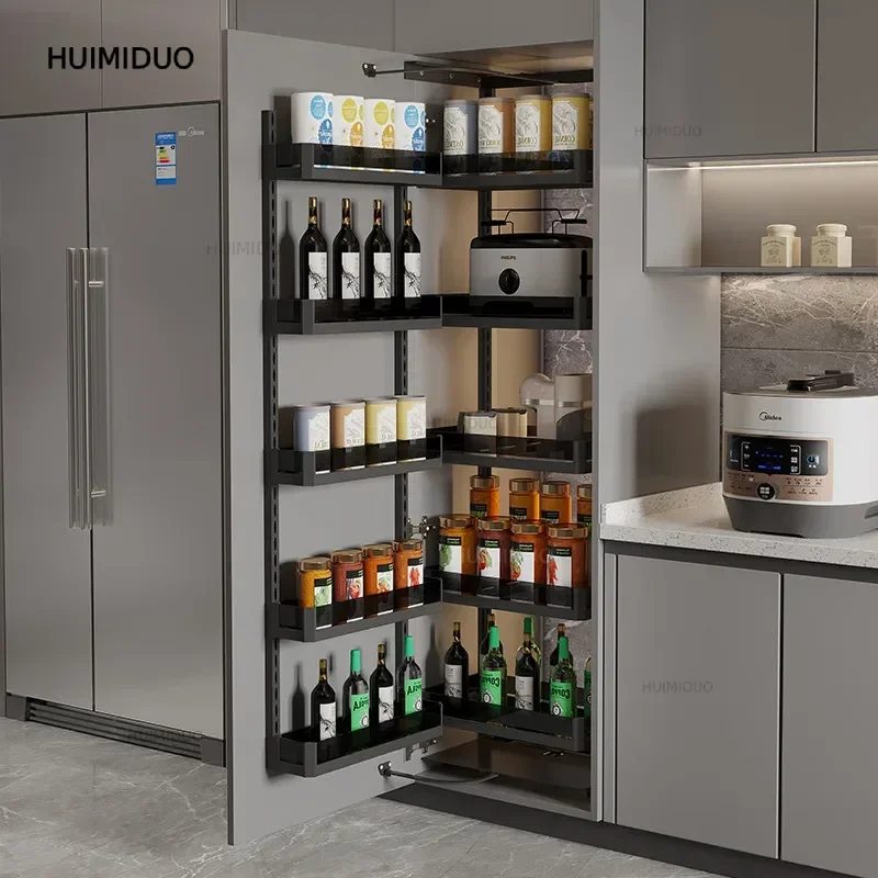Cesta extraíble Kitchen Monster, armario alto, sistema de unión para armarios de aperitivos, cesta extraíble de gran profundidad